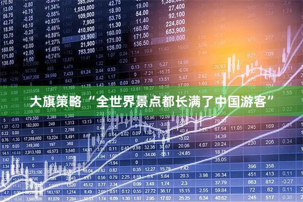 大旗策略 “全世界景点都长满了中国游客”